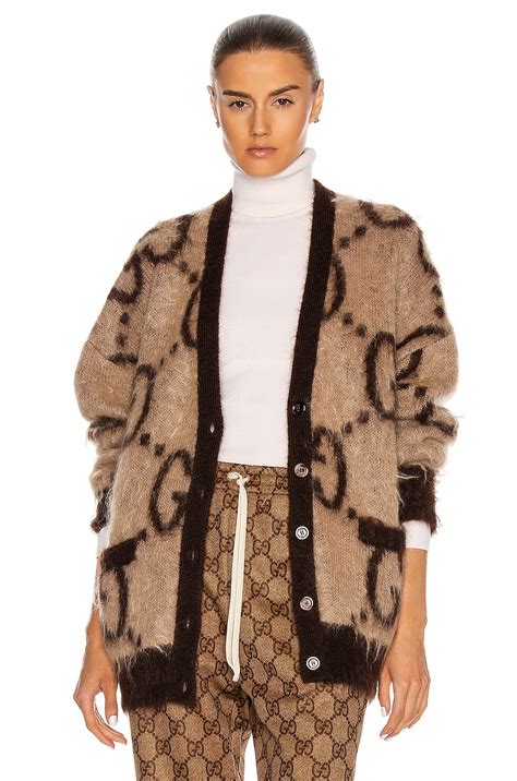 gucci brown cardigans